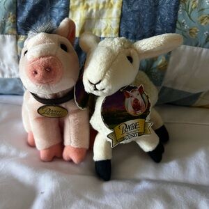 Plush Babe Character Toys maa and babe 1998 Gund